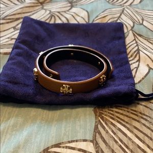 Tory Burch Leather Wrap Bracelet